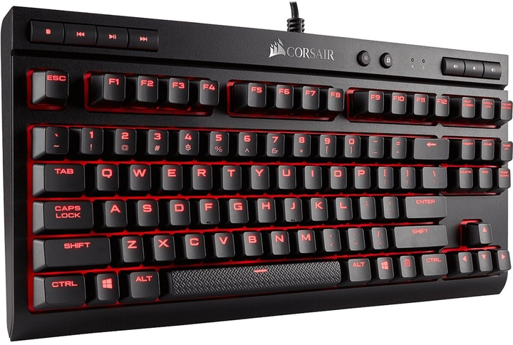 Klawiatura przewodowa Corsair K63 Cherry MX Red USB (CH-9115020-NA) - obraz 2