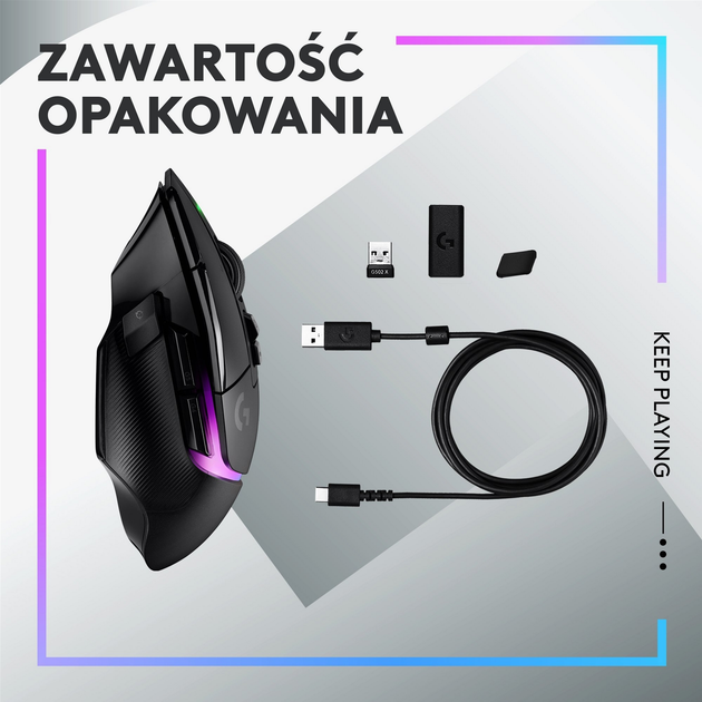 Миша Logitech G502 X Plus Wireless Black (910-006162) - зображення 11