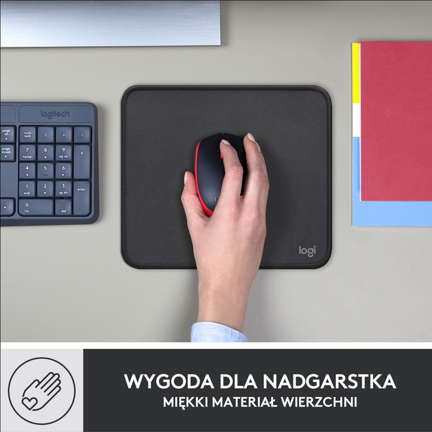 Ігрова поверхня Logitech Mouse Pad Studio Series Graphite (956-000049) - зображення 6