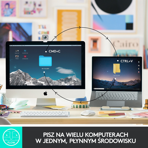 Klawiatura bezprzewodowa Logitech MX Keys Mini Wireless Illuminated Rose (920-010500) - obraz 4