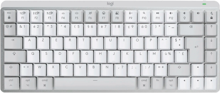 Клавіатура бездротова Logitech MX Keys Mini For Mac Wireless Illuminated Pale Grey (920-010799) - зображення 1