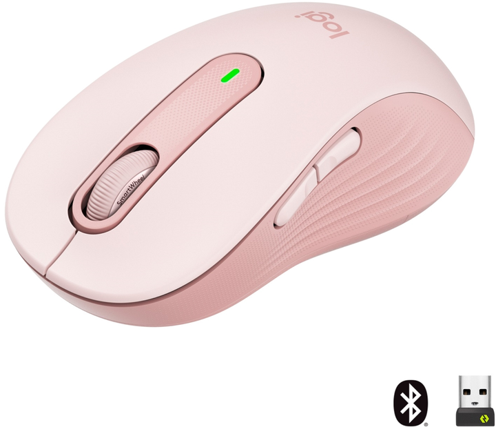 Mysz komputerowa bezprzewodowa Logitech Signature M650 L różowa (910-006237) - obraz 2