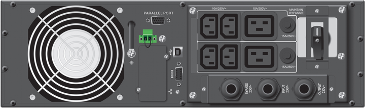 UPS PowerWalker VFI 6000 P/RT LCD - obraz 7