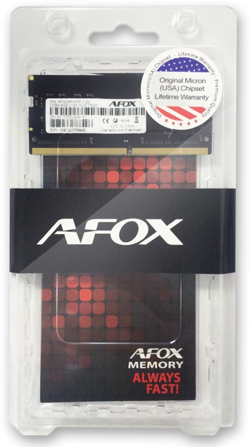 Оперативна пам'ять AFOX SODIMM DDR4-2133 8192MB PC4-17000 (AFSD48VH1P) - зображення 2