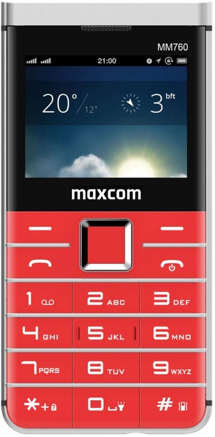 Telefon komórkowy Maxcom MM760 Red - obraz 1