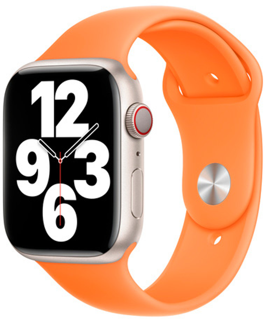 Pasek Apple Sport Band do Apple Watch 45mm Regular Orange (MR2R3) - obraz 2