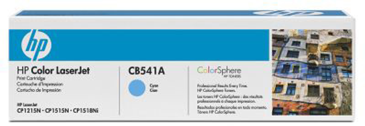 Toner HP CLJ CP1215/CP1515 series Cyan (CB541A) - obraz 1