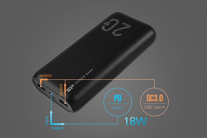УМБ Silicon Power QS15 20000 mAh White (SP20KMAPBKQS150W) - зображення 3
