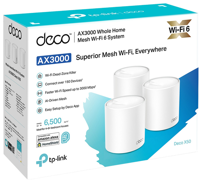 Router TP-LINK Deco X50 (3 szt.) (Deco X50 (3 szt.)) - obraz 4