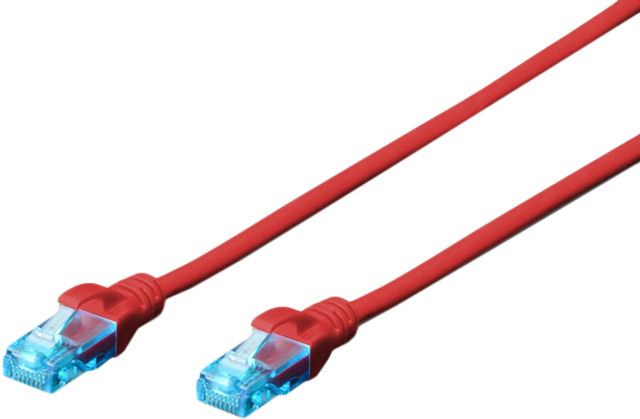 Патч-корд Digitus CAT5e UTP 2 м AWG 45133 CCA PVC Червоний (DK-1512-020/R) - зображення 1