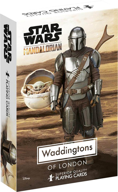 Гральні карти Winning Moves STAR WARS The Mandalorian (5036905043427) - зображення 1