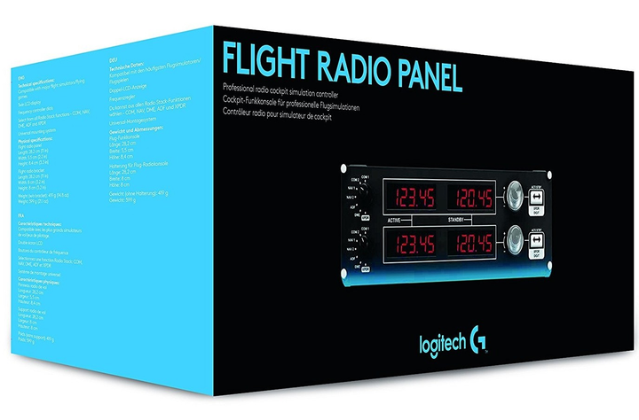 Панель приладів Logitech G Saitek Pro Flight Radio Panel (945-000011) - зображення 3