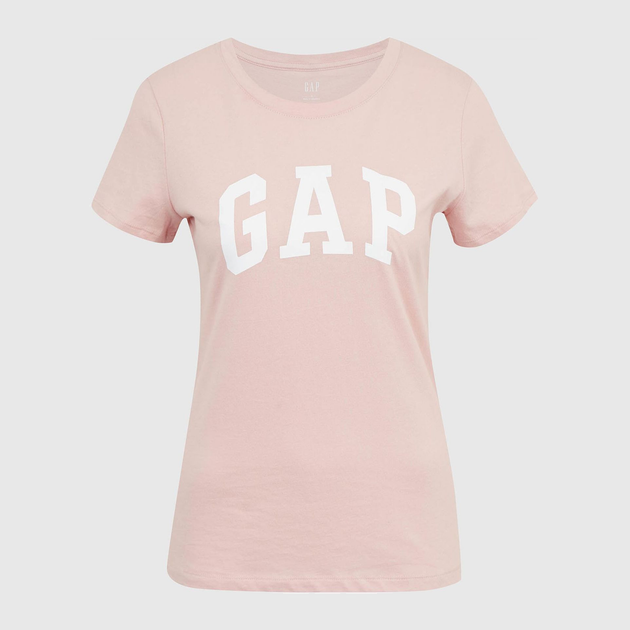 Футболка бавовняна жіноча GAP 548683-02 XL (2 шт) Рожевий/Білий (1200054054953) - зображення 3