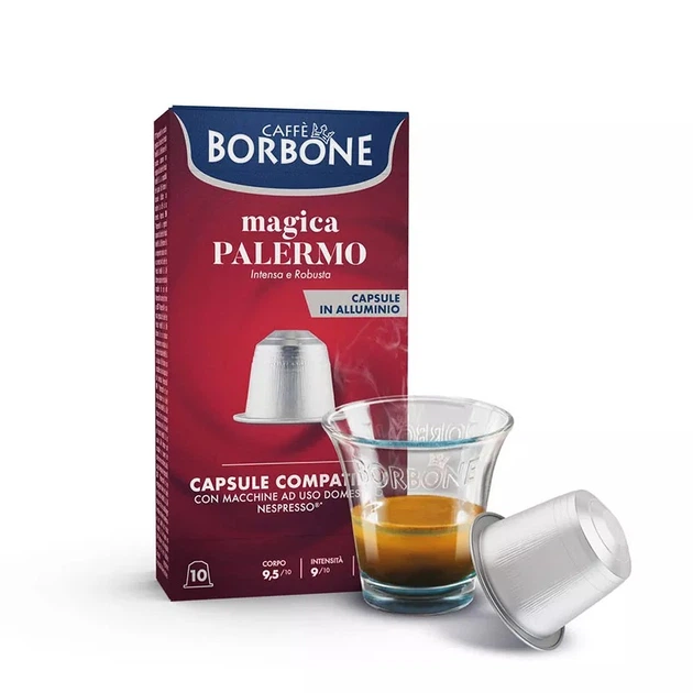 Кофе в капсуле Caffe Borbone Palermo, 10 капсул Nespresso - Фото 1 Кофе в капсуле Caffe Borbone Palermo, 10 капсул Nespresso - изображение 1