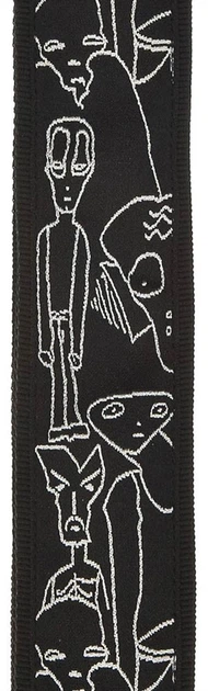 Ремень гитарный D'Addario JOE SATRANI WOVEN GUITAR STRAP (Silver Sketches) - изображение 3