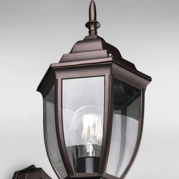 Уличный настенный светильник Бра Light House DL-18790/1W коричневый - Фото 2 Уличный настенный светильник Бра Light House DL-18790/1W коричневый - изображение 2