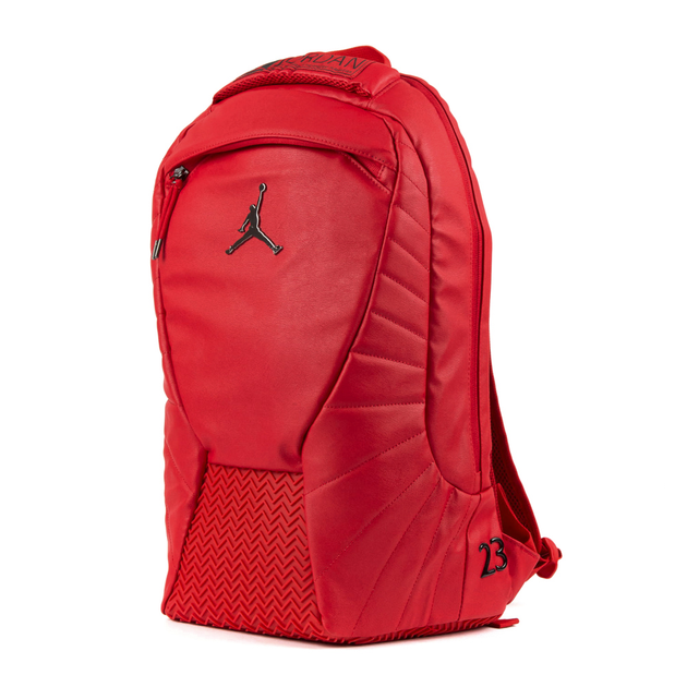 Jordan 12 backpack red sales and white