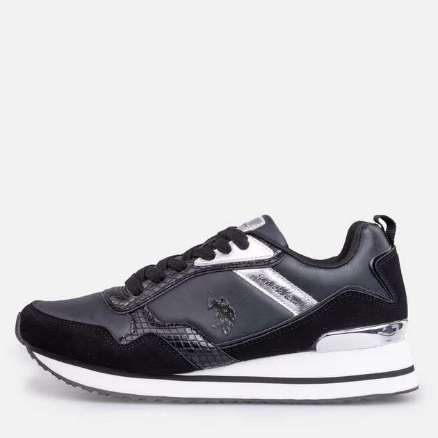 Sneakersy damskie U.S. Polo Assn Sneaker FEY003WBHN1 35 Czarne (8055197300084) - obraz 3