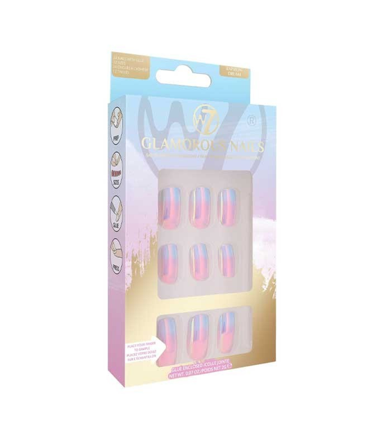 Накладные ногти с клеем W7 Glamorous Nails Artificial Nails "Rainbow ...