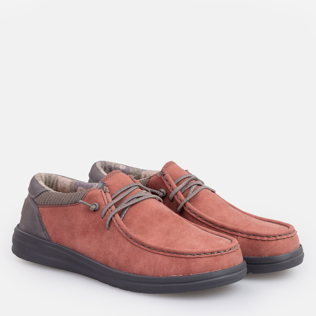 Męskie mokasyny Hey Dude 112296812 41 (8US) 27 cm ciemnoczerwone (4894881166223) - obraz 2