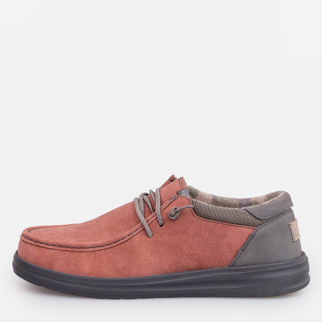 Męskie mokasyny Hey Dude 112296812 43 (10US) 28,3 cm bordowe (4894881166247) - obraz 3