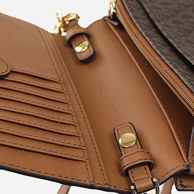 Сумка крос-боді жіноча Michael Kors 35F0GTVC8B Brown (194900028056) - зображення 4
