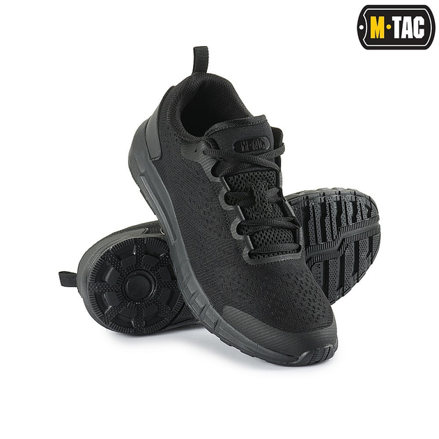 Мужские тактические кроссовки летние M-Tac размер 45 (29,7 см) Черный (Summer Pro Black) - изображение 1