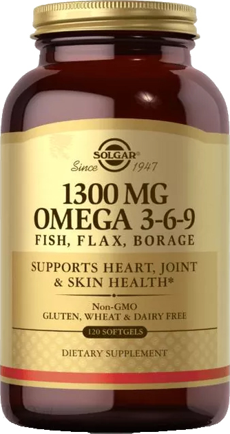 Suplement diety Solgar Omega 3-6-9 120 t (33984020283) - obraz 1