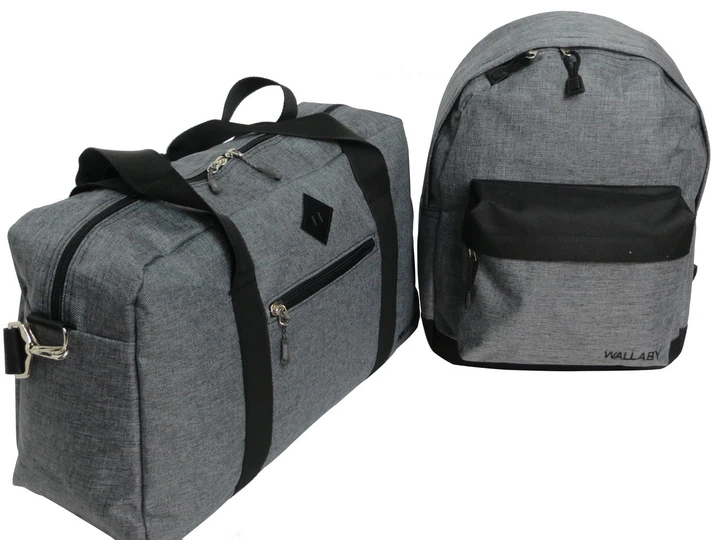 Сумка дорожная 21 л Wallaby 2550 grey серая - Фото 2 Сумка дорожная 21 л Wallaby 2550 grey серая - изображение 2