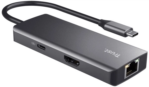 USB-хаб Trust DALYX 6 в 1 Мультипортовий адаптер (8713439249682) - зображення 3