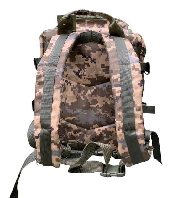 Рюкзак тактический штурмовой оксфорд PU 25 л. зеленый пиксель - изображение 2