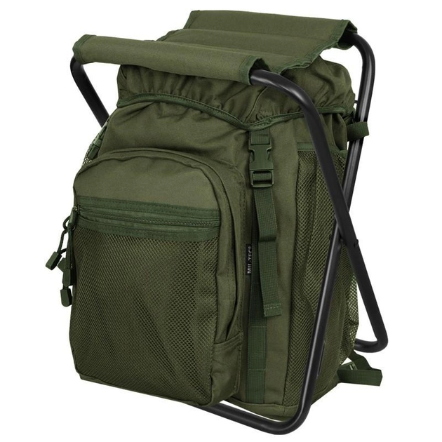 Рюкзак складной со стулом 2 в 1 Mil-Tec 20л Olive 14059001 - изображение 1