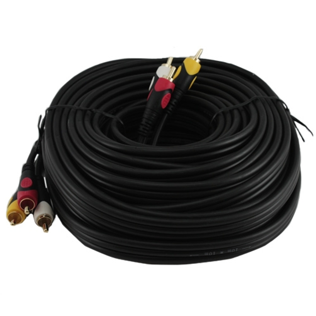 3 RCA - 3 RCA папа-папа AV кабель, тюльпаны, 10м – фото, отзывы ...