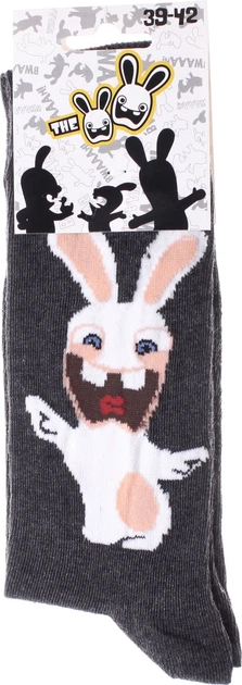Носки мужские Disney Lapins Cretins 93153261-2 39-42 Светло-серые (3349610010861) - изображение 2