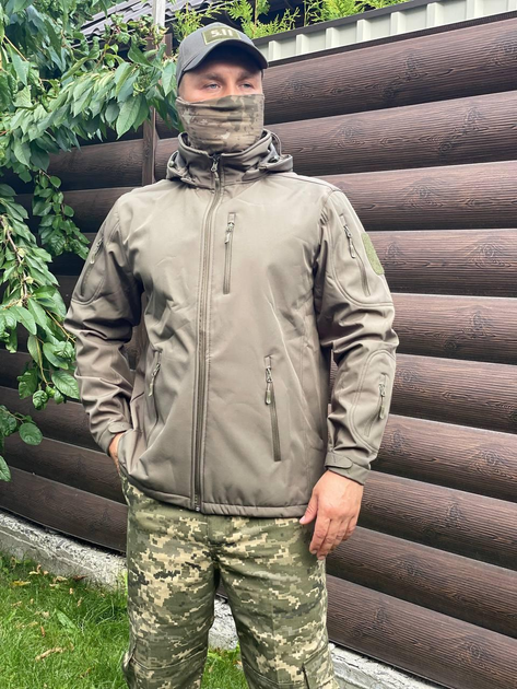 Куртка тактическая SoftShell VOGEL Софтшел Олива L - изображение 1