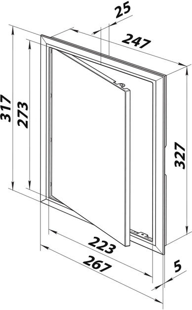 Дверцы ревизионные VENTS Д 250х300 белые – низкие цены, кредит, оплата ...?