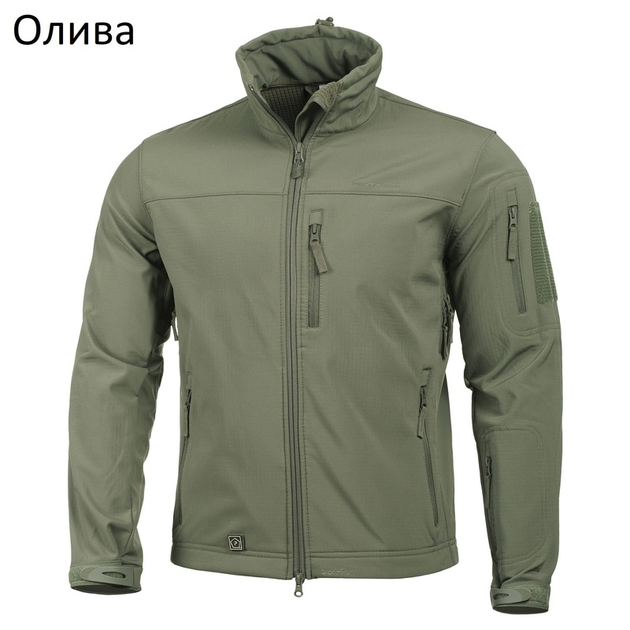 Тактичний мембранний софтшелл Pentagon REINER K08012 Large, Олива (Olive) - зображення 1