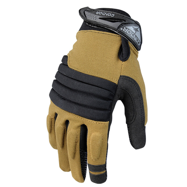 Тактичні захисні рукавички Condor STRYKER PADDED KNUCKLE GLOVE 226 Medium, Тан (Tan) - зображення 1