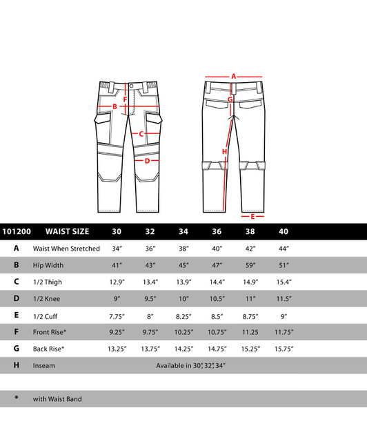 Військові тактичні штани PALADIN TACTICAL PANTS 101200 36/32, Чорний - зображення 2