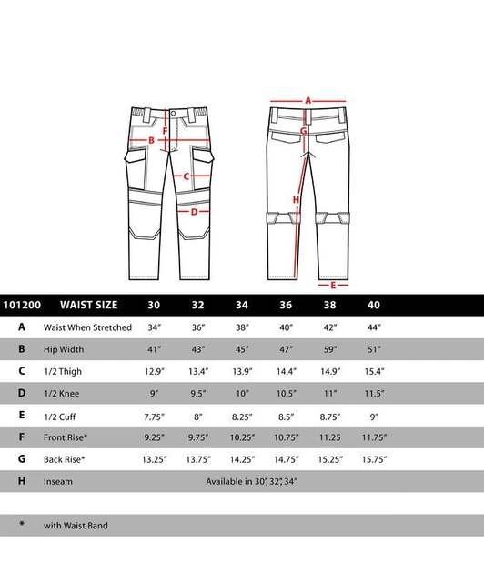 Военные тактические штаны PALADIN TACTICAL PANTS 101200 34/34, Чорний - изображение 2