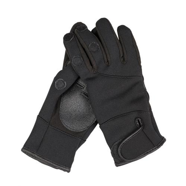 Рукавички Sturm Mil-Tec Neoprene/Amaro Shooting Gloves Sturm Mil-Tec Black M (Чорний) - зображення 1
