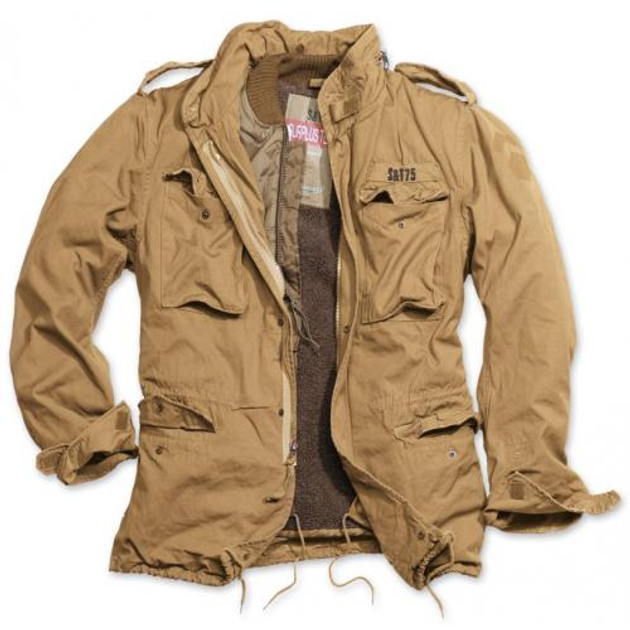 Куртка з підкладкою, що знімається Surplus Regiment M65 Jacket Surplus Raw Vintage Beige XL (Бежевий) Тактична - зображення 1