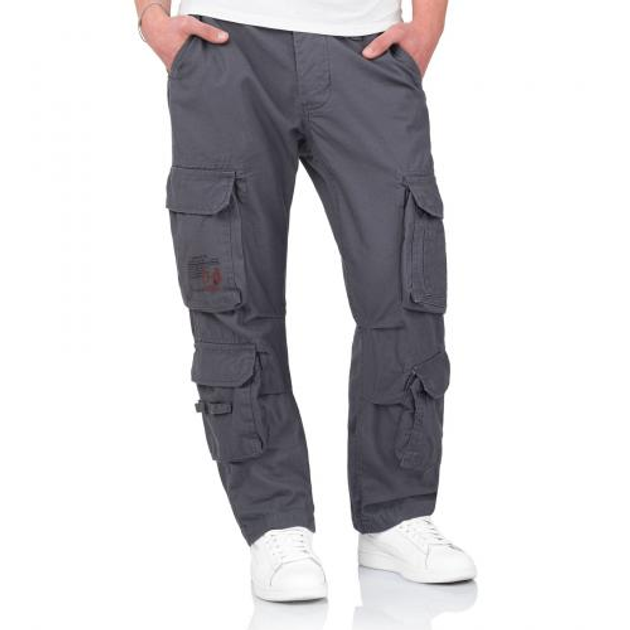 Штаны SURPLUS AIRBORNE TROUSERS SLIMMY Surplus Raw Vintage Anthracite, 2XL (Антрацит) Тактические - изображение 1