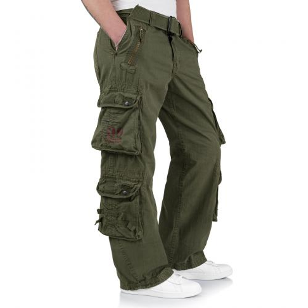 Штаны SURPLUS ROYAL TRAVELER TROUSER Surplus Raw Vintage Royal Green, M (Зеленый) Тактические - изображение 2