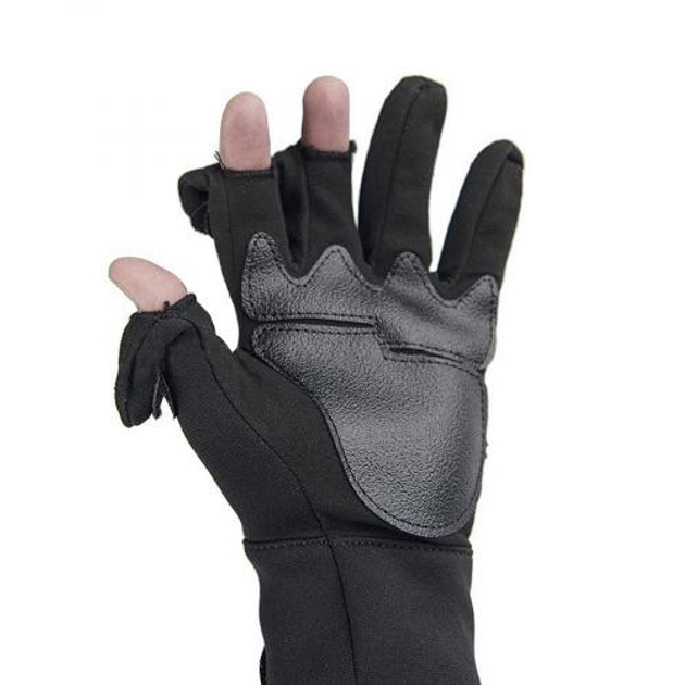 Перчатки Sturm Mil-Tec Neoprene/Amaro Shooting Gloves Sturm Mil-Tec Black S (Черный) - изображение 2