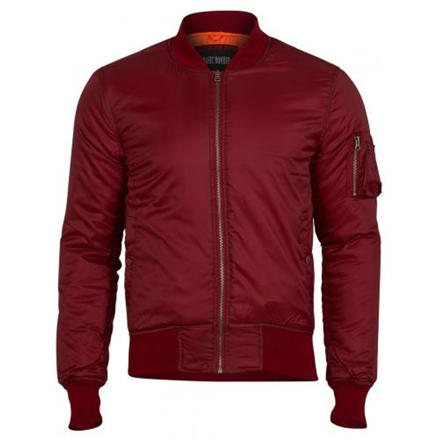 Куртка Surplus Basic Bomber Jacket Surplus Raw Vintage Burgundy 3XL (Бордовий) - зображення 1