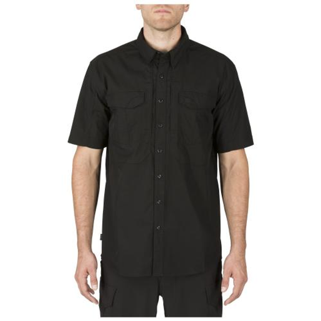 Сорочка с коротким рукавом 5.11 Stryke Shirt - Short Sleeve 5.11 Tactical Black, XL (Черный) Тактическая - изображение 1