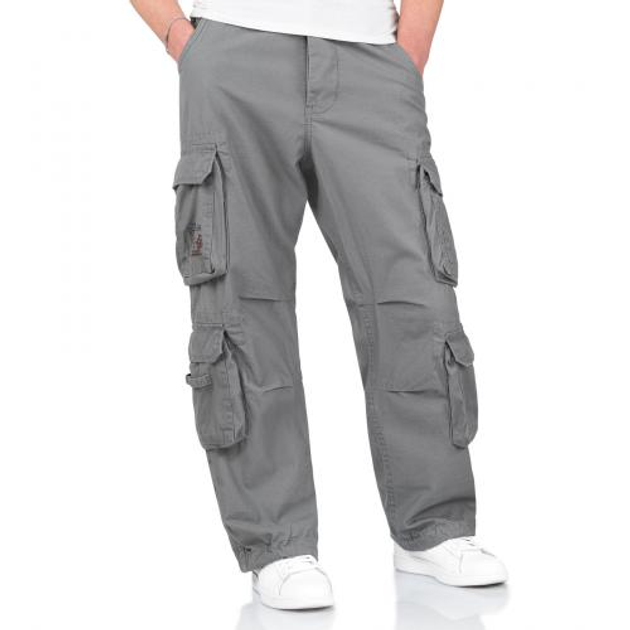 Штаны SURPLUS AIRBORNE VINTAGE TROUSERS Surplus Raw Vintage Grey, 4XL (Серий) Тактические - изображение 1