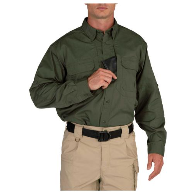Сорочка 5.11 Tactical Taclite Pro Long Sleeve Shirt 5.11 Tactical TDU Green, S (Зеленый) Тактическая - изображение 2