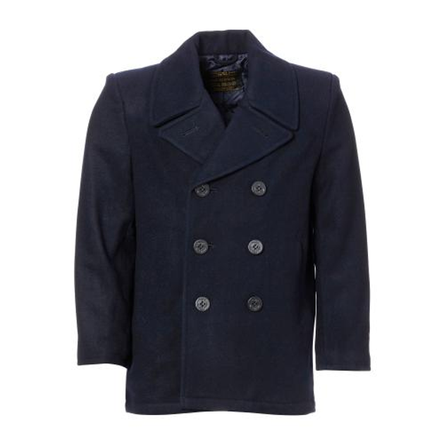 Морський бушлат US Navy pea coat (Америка) Sturm Mil-Tec Black M (Чорний) - зображення 1